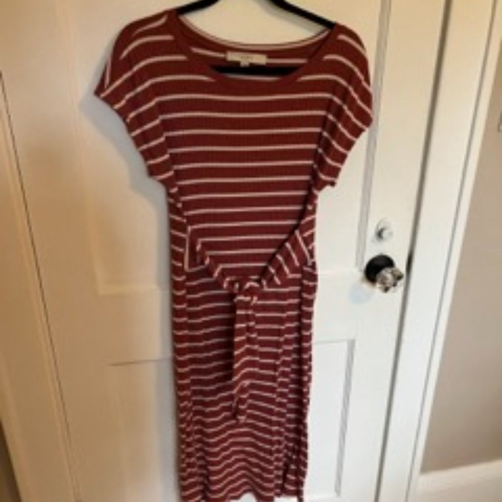 LOFT Light Red Dress - Size Medium